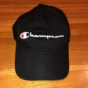 Champion black baseball cap